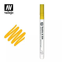 Золотий жовтий. Маркер для текстилю VALLEJO TEXTILE SILK 40203
