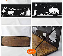 Полиці для стін з унікальними чарівними вирізами у формі ведмедів, настінні полиці (2 шт.), Amazon, Німеччина, фото 4