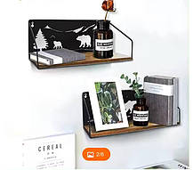 Полиці для стін з унікальними чарівними вирізами у формі ведмедів, настінні полиці (2 шт.), Amazon, Німеччина, фото 3