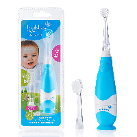 Звуковая зубная щетка Brush-Baby BabySonic от 0 до 3 лет голубая