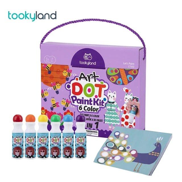Набір для малювання Tooky Land крапковий живопис для малюків 6 кольорів