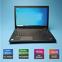 Ноутбук Lenovo ThinkPad P50 (Xeon E3-1505M v5/RAM 16GB DDR4/SSD 256GB/Quadro M2000M) Б/В (6329(9))