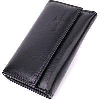 Практичная ключница из натуральной кожи ST Leather 22483 Черный pm