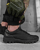 Чоловічі військові тактичні кросівки чорні шкіра, Тактичні чорні військові кросівки кордура варриіорс military