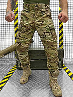 Военные штаны мультикам рип-стоп, Тактические штаны мультикам со вставками кордуры варриорс military