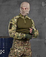 Военный убакс мультикам рип-стоп с липучками под шевроны, Боевая рубашка мультикам варриорс military