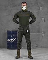 Стрейчевый тактический костюм олива 7.62 tactical, Тактическая военная форма рип-стоп олива варриорс military