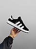 Жіночі кросівки Adidas Campus Black White Адідас Кампус чорно білі замшеві демісезон демісезон унісекс, фото 7