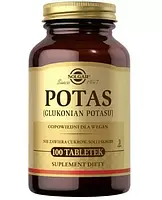 Витамины калий, Солгар, SOLGAR Potas, 100 табл.
