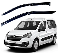 Дефлекторы окон ветровики для Citroen Berlingo II 2008-2018 (скотч) AV-Tuning