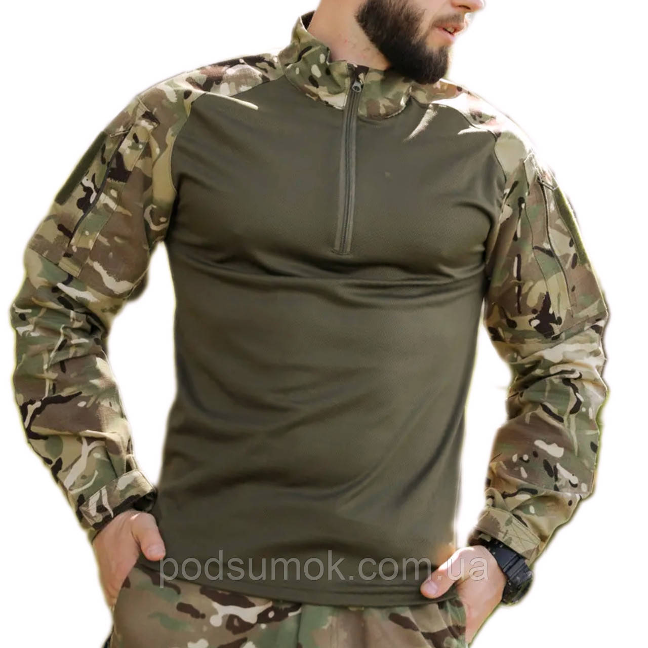 Тактична літня бойова сорочка Убакс MultiCam з довгим рукавом