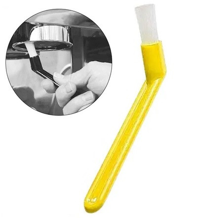 Щітка для чищення груп кавомашини. Жовта, фото 1