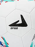 М'яч футбольний Demix DF500 Розмір 5, вага 450 г Білий, фото 5