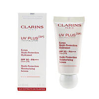 Солнцезащитный увлажняющий флюид для лица Clarins UV Plus [5P] Anti-Pollution SPF 50 Rose 30 мл