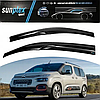 Дефлектори вікон вітровики для Citroen Berlingo III 2018 -> 3дв. (скотч) Sunplex, фото 4