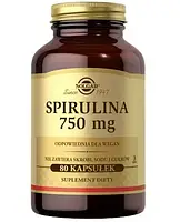 Витамины спирулина, Солгар, SOLGAR Spirulina, 80 капсул