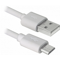 Дата кабель USB08-10BH USB - Micro USB, white, 3m Defender (87468) tm