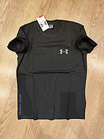 Мужская молодежная футболка черная Under armour