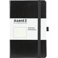 Нотатник Axent Partner, 125x195 мм, 96 аркушів, точка, чорний (8306-01-A)