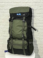 Рюкзак туристический VA T-07-8 75л, хаки tm