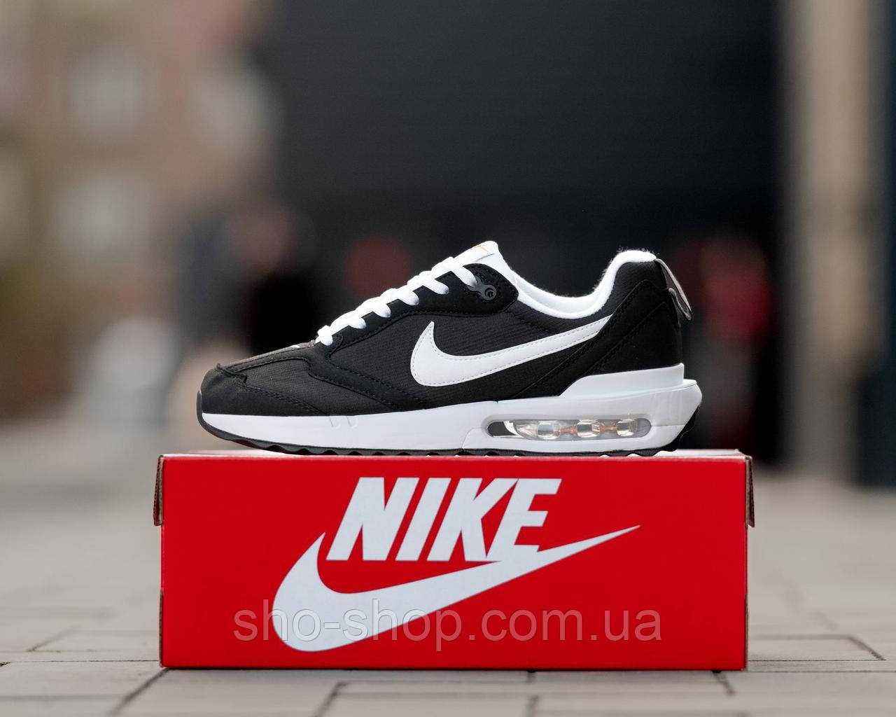 Кроссовки Nike Air Max Dawn Black White, фото 1