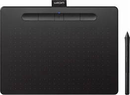 Графічний планшет Wacom Intuos M Bluetooth Black (CTL-6100WLK-N) BS, код: 6823376