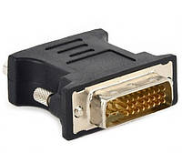 Переходник DVI-I (M) - VGA (F) Cablexpert A-DVI-VGA-BK чёрный