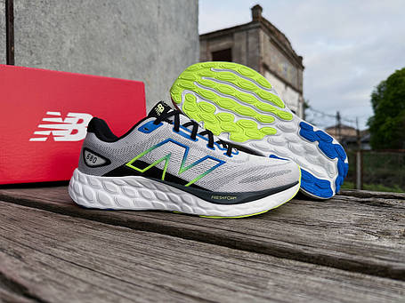 Чоловічі кросівки New Balance Fresh Foam X 680 v8 M680LM8 сірий Оригінал, фото 1