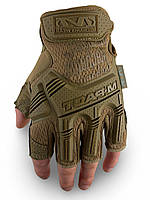 Тактичні безпалі рукавички MECHANIX M-PACT® Fingerless Койот Розмір M Сток