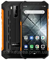 Смартфон ударопрочный с аккумулятором большой емкости на 2 симки UleFone Armor X3 orange 2/32 гб