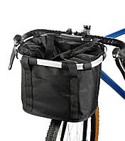 Корзина для велосипеда (самоката) на руль / багажник на руль I-Bike Black, Gp, Хорошее качество, Велосипедный
