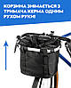 Кошик для велосипеда (самоката) на кермо / багажник на кермо I-Bike Black, Gp, фото 4