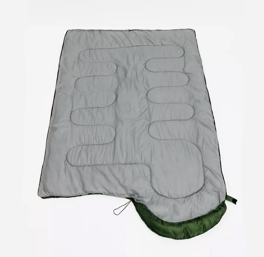 Спальний мішок зимовий (спальник) ковдра з капюшоном E-Tac W-170T Normal Green, Gp, фото 1