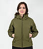Тактична жіноча куртка Eagle Soft Shell з флісом Green Olive XS, Gp, фото 2