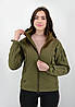 Тактична жіноча куртка Eagle Soft Shell з флісом Green Olive XS, Gp, фото 3