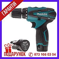 Аккумуляторный шуруповерт с набором инструментов Makita DF330DWE 12V