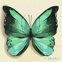 Картина за номерами Ідейка "Зелений метелик" 25х25 KHO4208
