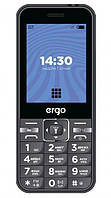 Кнопочный телефон с фонариком, большим дисплеем и камерой на 2 сим карты ERGO E281 DS Black 2.8''