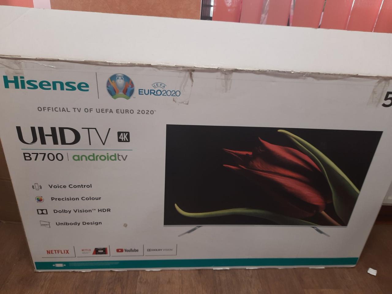 Телевізор Hisense 55B7700UW 55" 4K QLED Smart TV WI-Fi Android