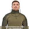 Тактична сорочка з коміром-стійкою (убакс) Warrior Wear SA-18 Зелена (Олива) M, Gp, фото 7