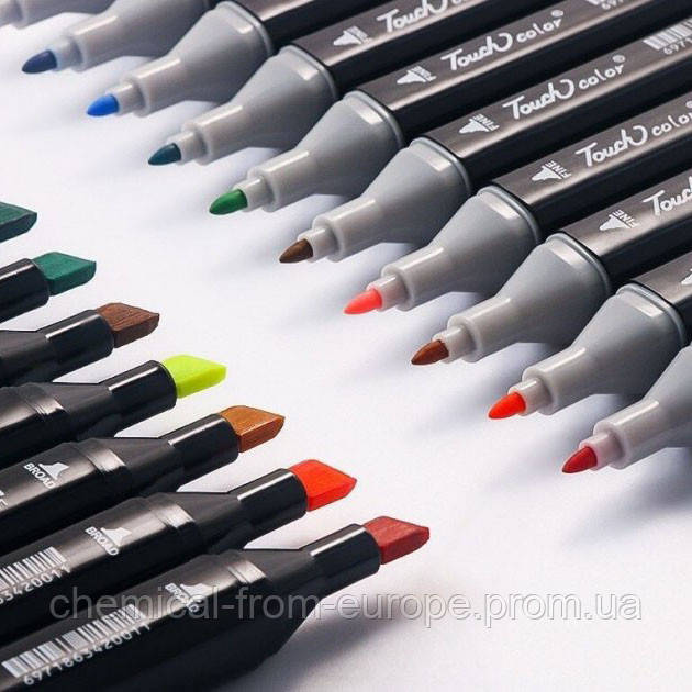 Набір маркерів для малювання Touch 168 шт./уп. двосторонні професійні фломастери JY-718 для художників