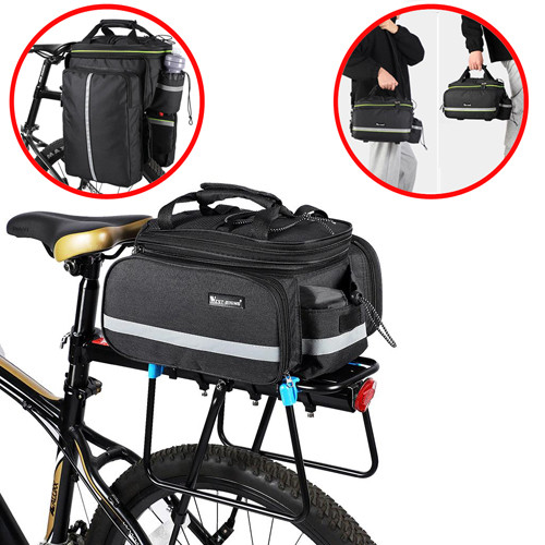Велосумка на багажник BAISK 950G сумера-штани 25 л сумка на велосипед розкладна, GP, велобаул, Гарної якості, велосумка на