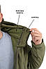 Зимова тактична куртка Eagle Soft Shell WJ-17 (3 в 1) з флісом Green Olive L, Gp, фото 9