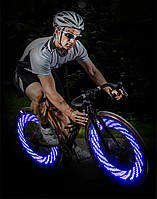 Светодиодная подсветка спиц колеса велосипеда 32 LED LC-D016 (32 узора), SL1, Хорошее качество, подсветка для