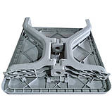 Стол пластиковый Прима 80х80 см складной белого цвета, фото 4