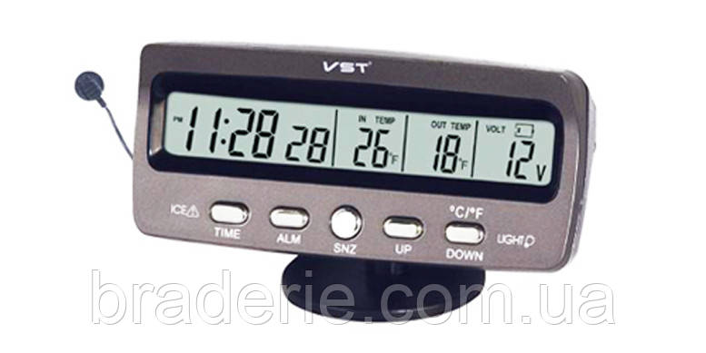 Автомобільний годинник VST 7045V, фото 2