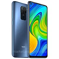 Смартфон с хорошим аккумулятором большой емкости на 2 симки Xiaomi Redmi Note 9 3/64гб Grey ЕВРОПА UA UCRF NFC