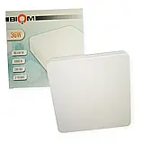 Світильник накладний квадратний Biom BYS-01-36-5 36W 5000К IP33, фото 3