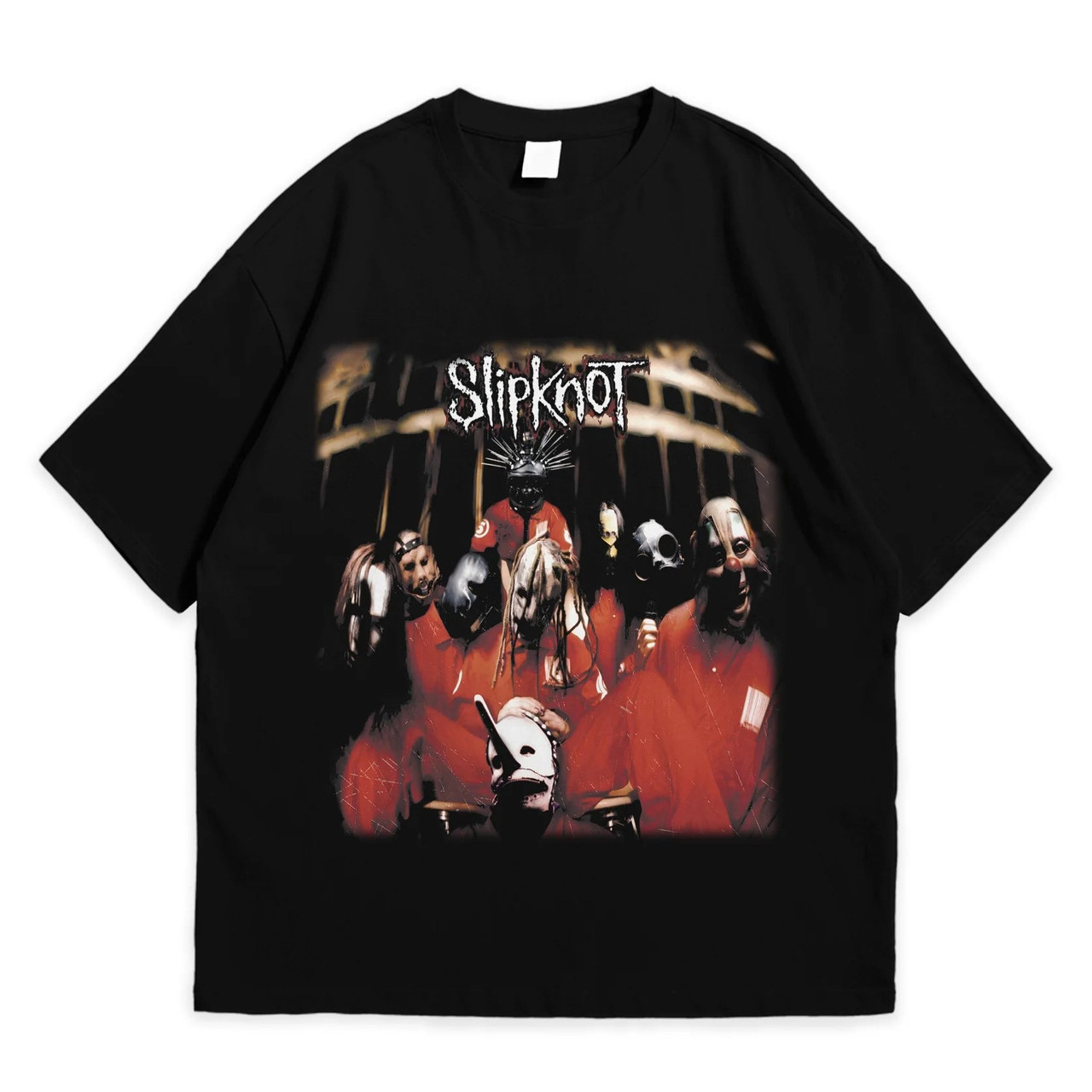 Футболка з принтом Slipknot Band XXXL Чорний