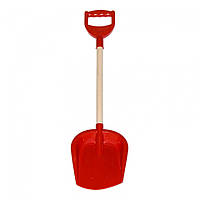 Детский набор "Лопатка малая с деревянной ручкой" ТехноК 2896TXK, 65 см (Красный) pm